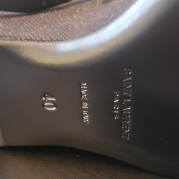 Saint Laurent YSL Cassandra Wedge Heel Shoe - Picture 3 of 10